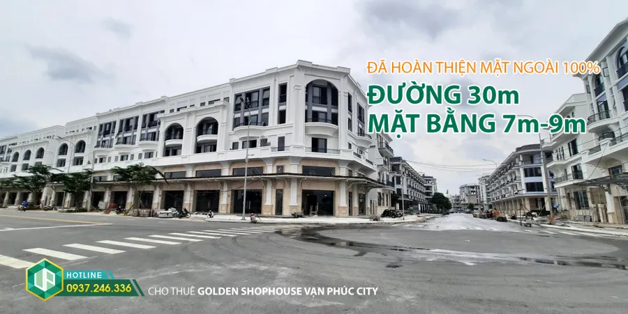 Cho thuê Golden Shophouse Vạn Phúc City